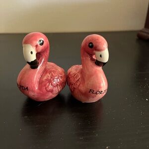 Florida Flamingo Salt and Pepper Shakers